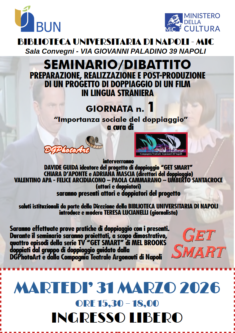 Preparazione, realizzazione e post-produzione di un progetto di doppiaggio di un film in lingua straniera